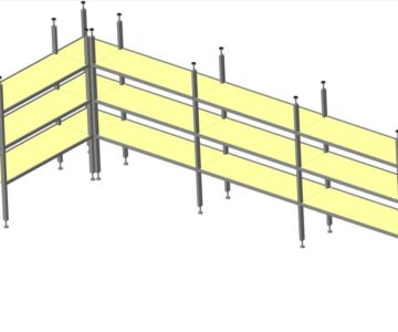 3D модель Стеллаж 5800х2000х600 мм
