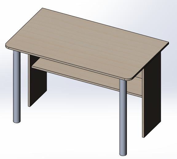 3D модель Стол письменный (или прихожей)