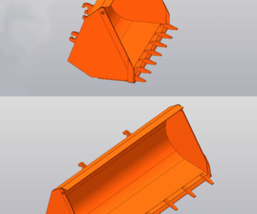 3D модель Ковш погрузчика BME