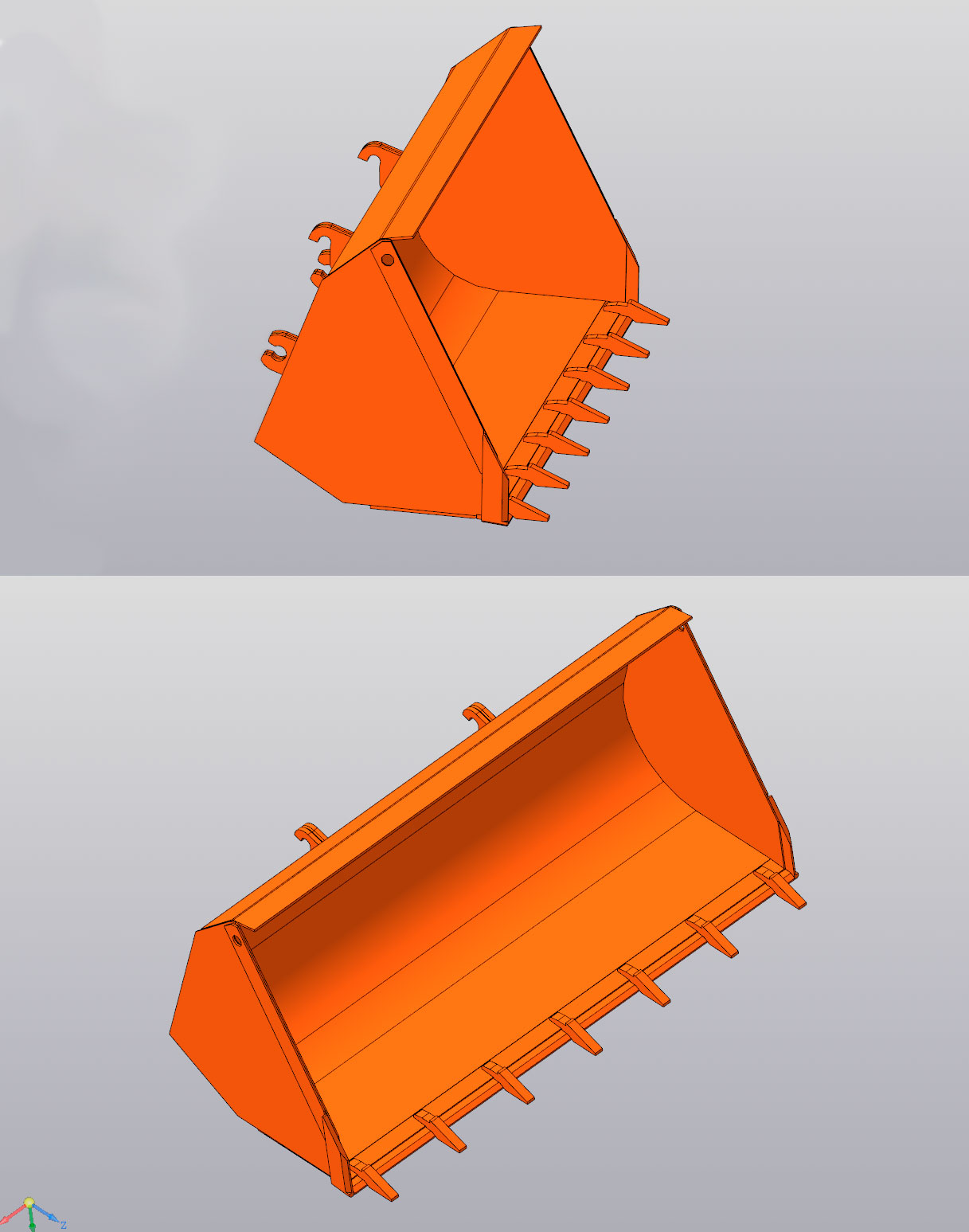 3D модель Ковш погрузчика BME