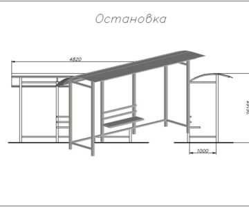 3D модель 3D модель автобусной остановки