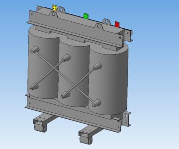 3D модель Силовой трансформатор с литой изоляцией IMEFY-SPA 630 кВа