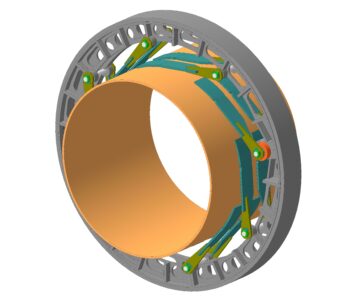 3D модель Венцовая шестерня на корпусе вращающейся печи ф5х185