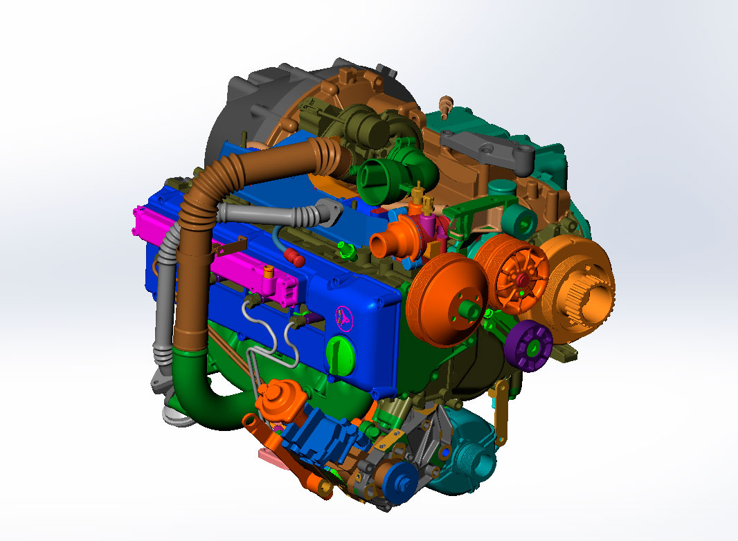 3D модель Двигатель ЗМЗ-514