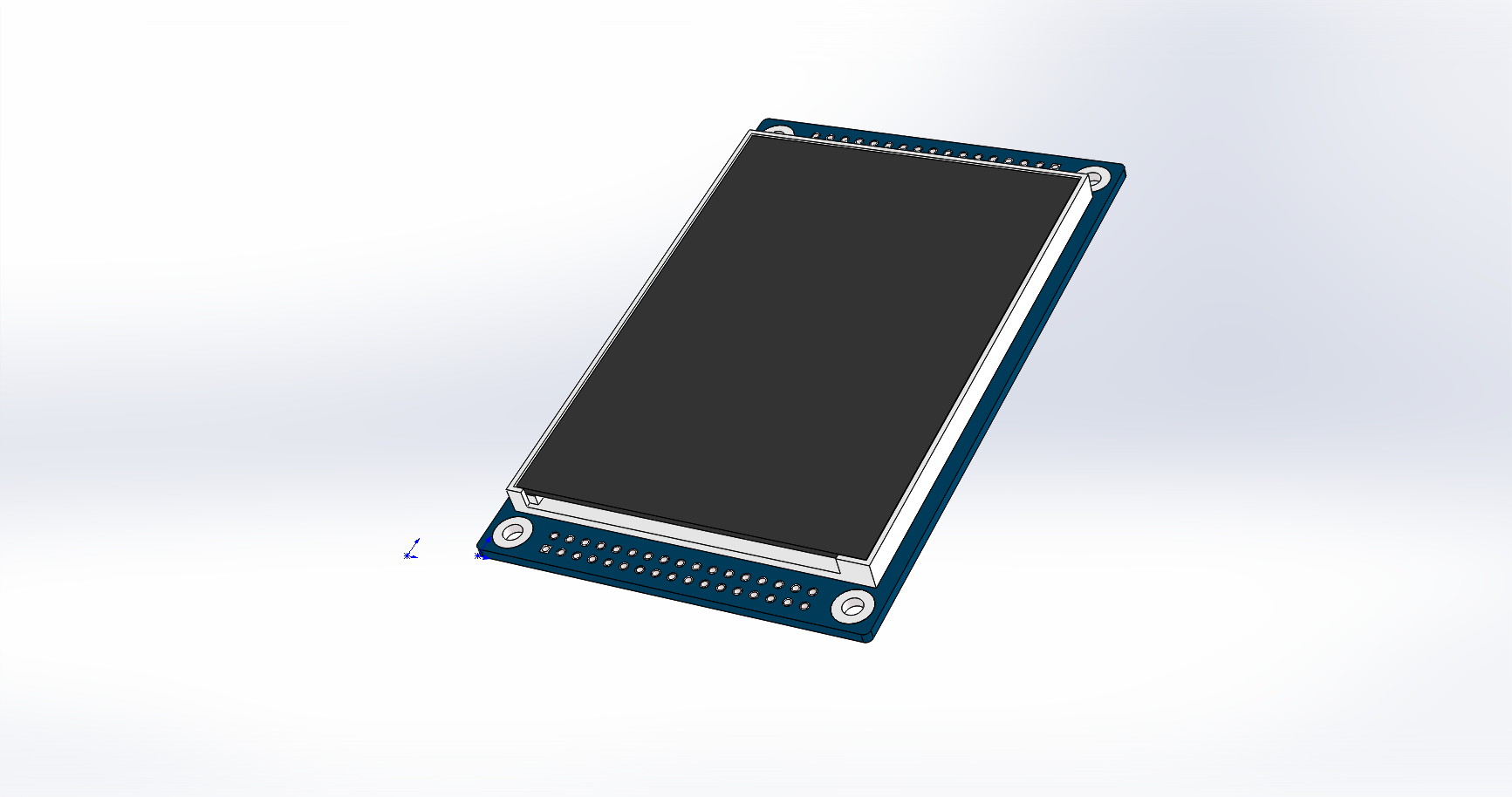 3D модель TFT LCD 3.2" HY32D