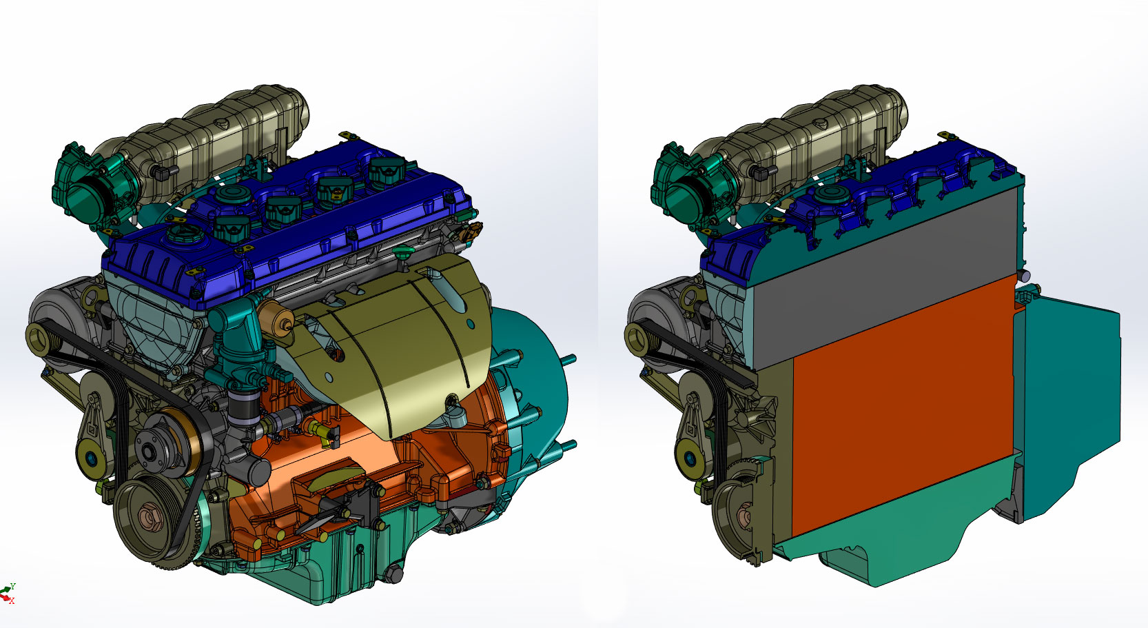 3D модель Двигатель ЗМЗ-409