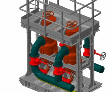 3D модель Фильтр грязеуловитель циклонного типа