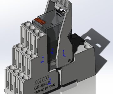 3D модель Реле CR-M4LS