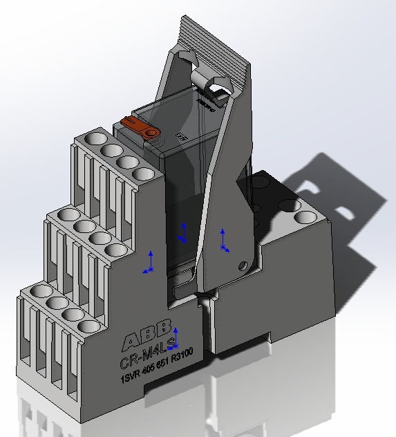 3D модель Реле CR-M4LS