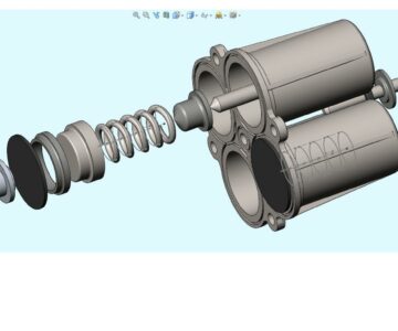 3D модель Четырехконтурный пневматический защитный клапан