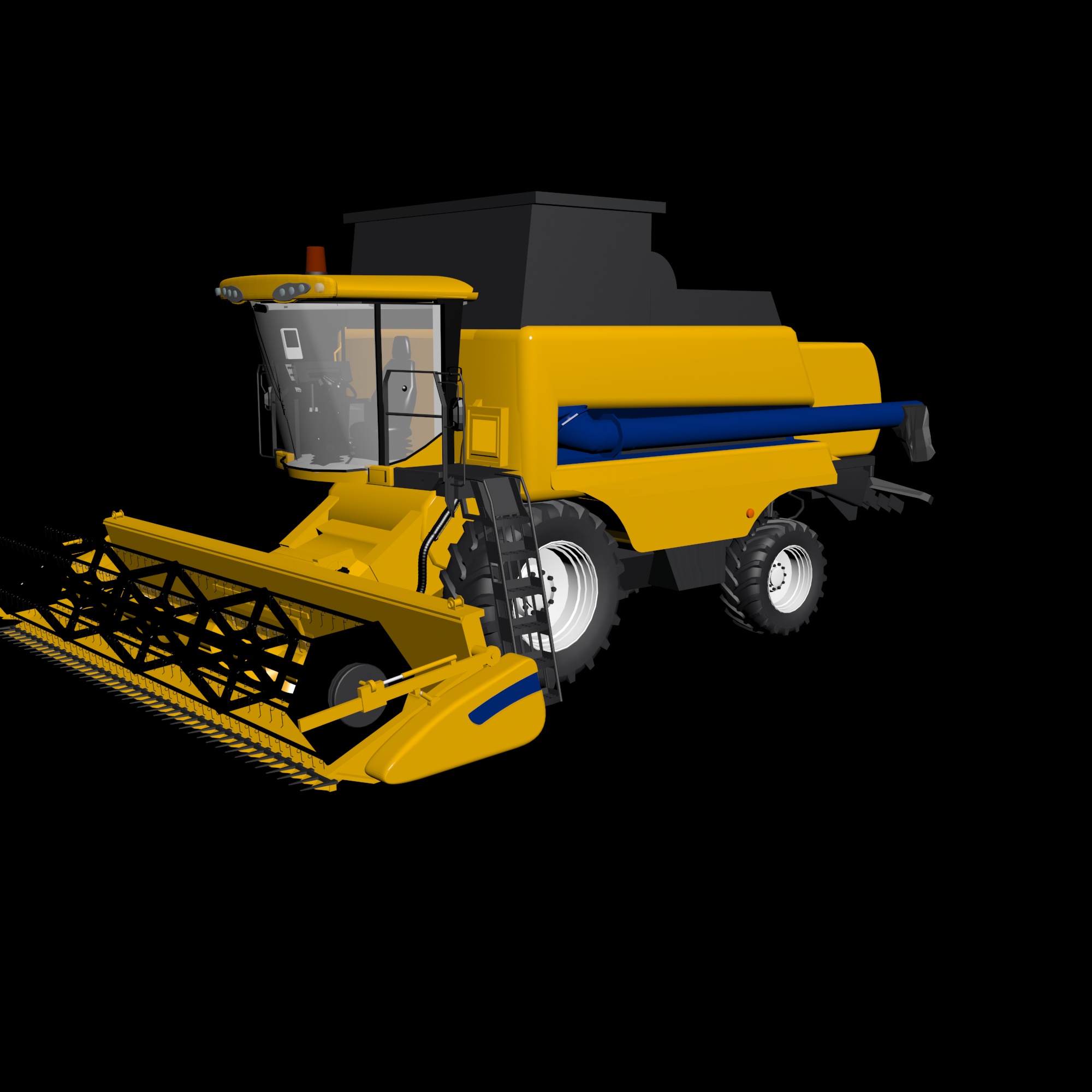 3D модель Зерноуборочный комбайн New Holland