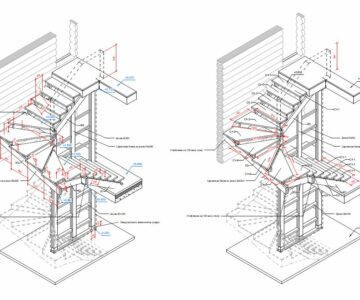 3D модель Деревянная лестница