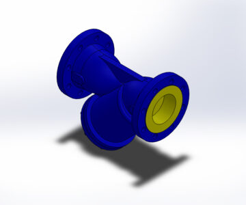 3D модель Фильтр фланцевый Zetkama V821