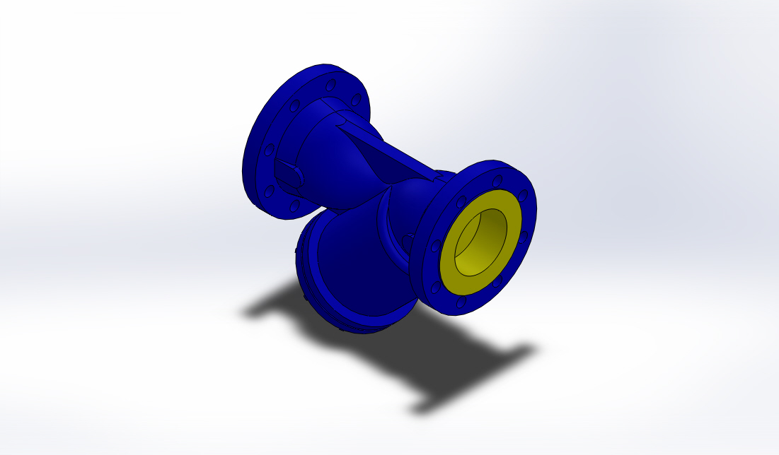 3D модель Фильтр фланцевый Zetkama V821