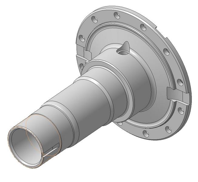 3D модель Цапфа поворотного кулака ГАЗ-66 (66-02-2304081)