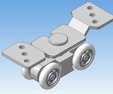 3D модель Ролик для подвесных дверей