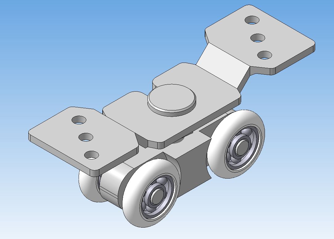3D модель Ролик для подвесных дверей