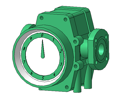 3D модель Счетчикм жидкости СЖ-ППО