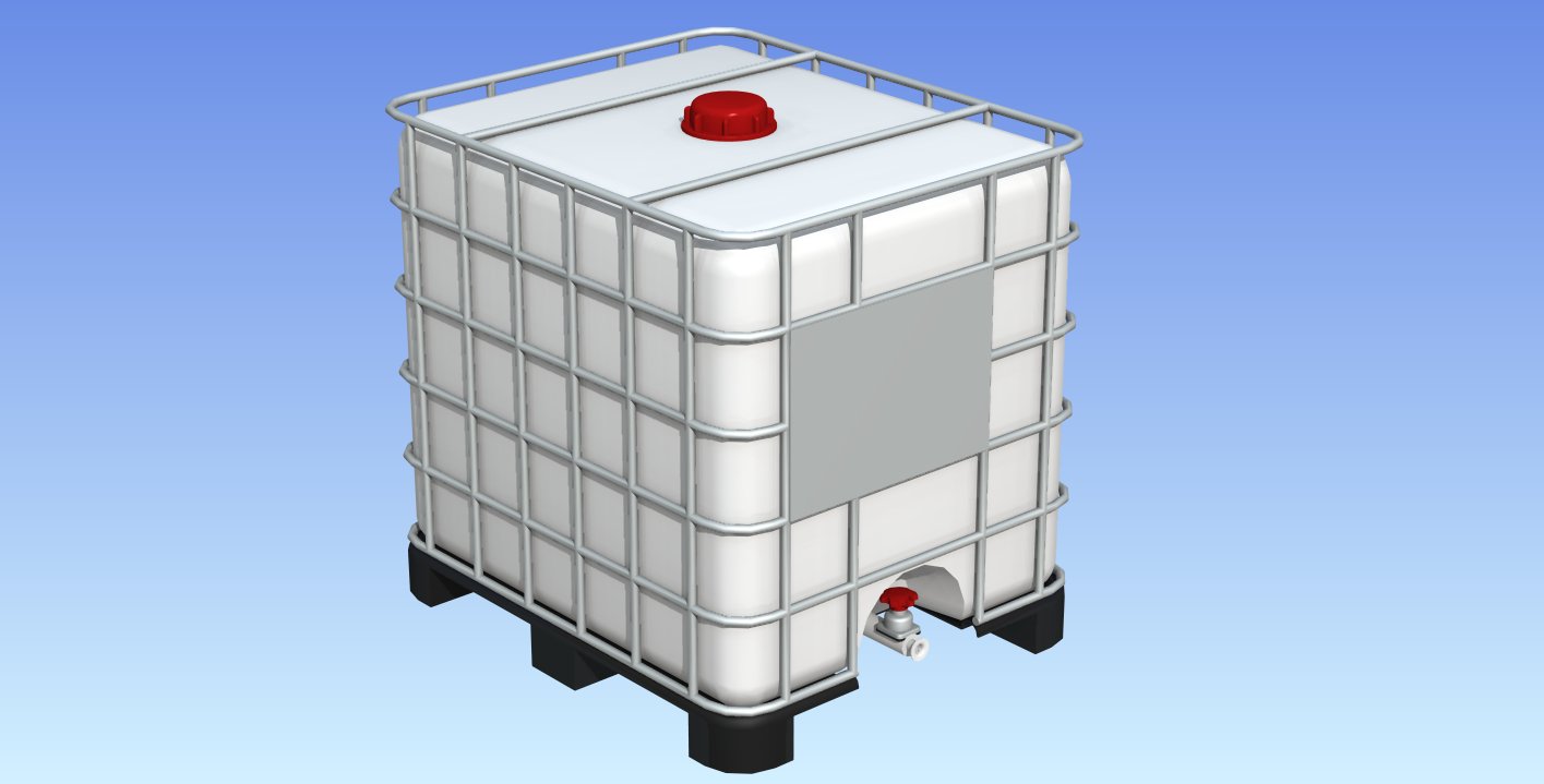 3D модель IBC-контейнер