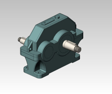 3D модель Редуктор 1ЦУ-200
