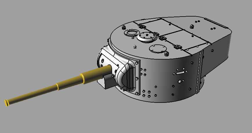 3D модель Башня Т-26