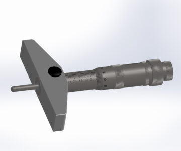 3D модель Микрометрический глубиномер