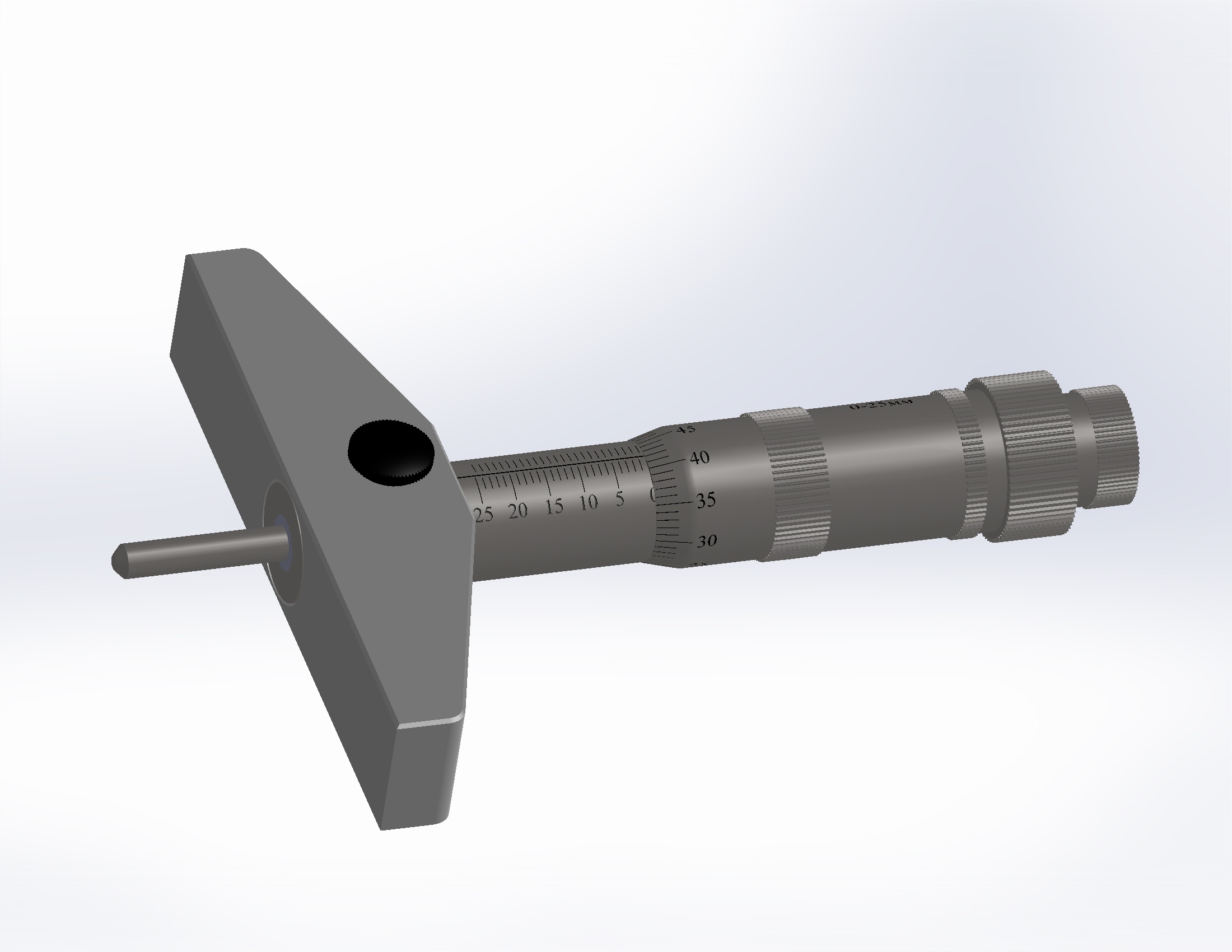 3D модель Микрометрический глубиномер