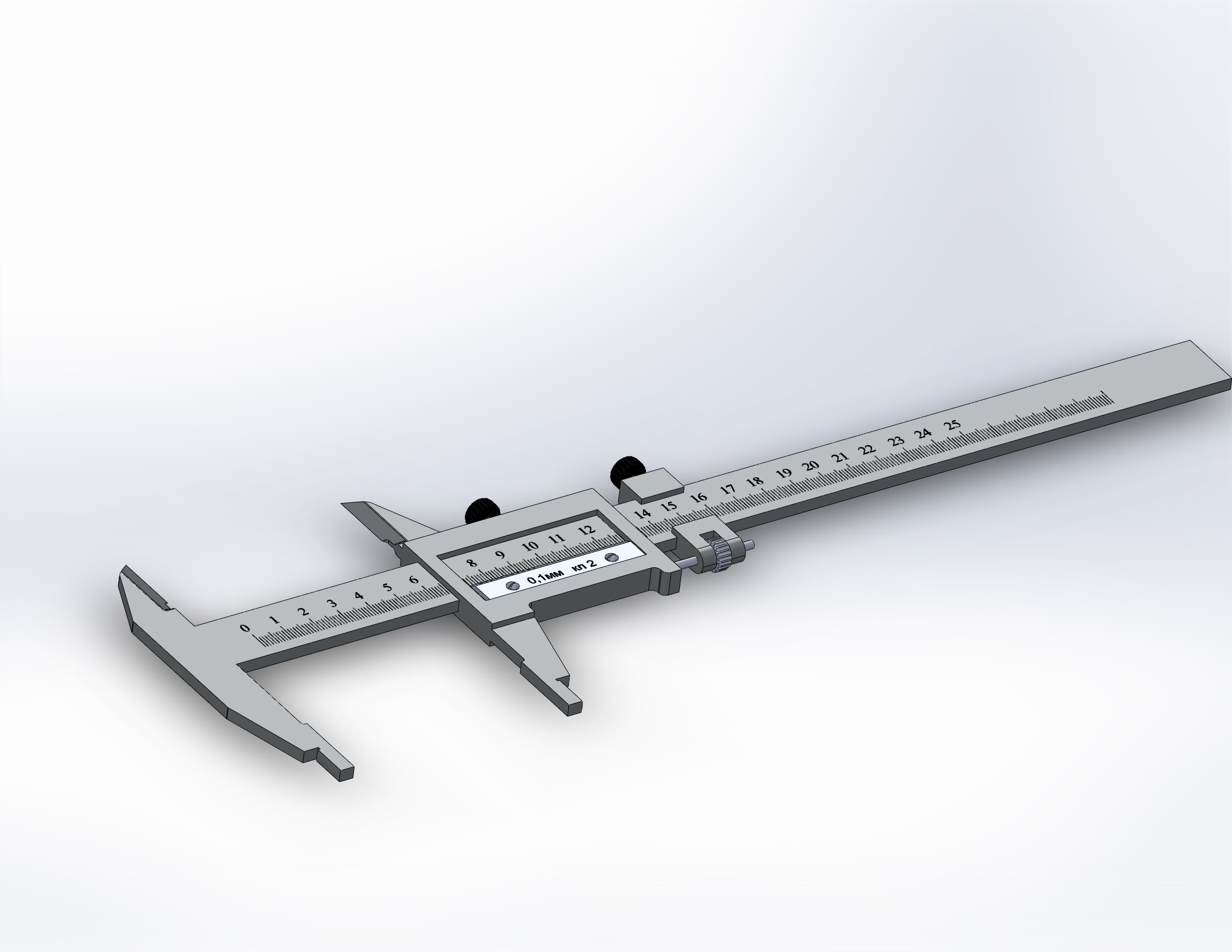 3D модель Штангенциркуль ШЦ-2