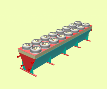 3D модель Сухой охладитель (Драйкулер) 3Д модель
