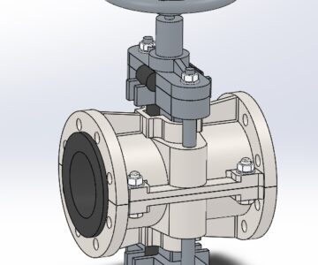 3D модель Задвижка шланговая полнопроходная GS1, DN 100