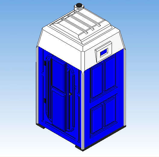 3D модель Биотуалетная кабина