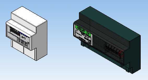 3D модель Электросчетчики Меркурий 231 AM-01 и Энергомера СЕ 101