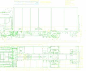 Чертеж Scania 4x2 фургон