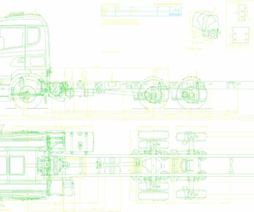 Чертеж Шасси Scania LB6x2