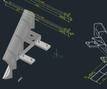 3D модель Отвал снежный навесной