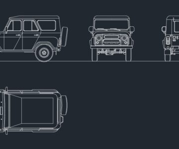 Чертеж Автомобиль УАЗ-469