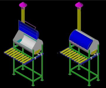 3D модель Мангал из трубы