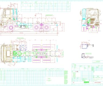 Чертеж Шасси Iveco AD380T