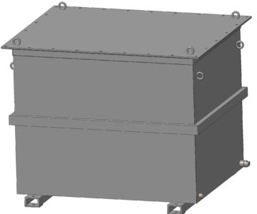 3D модель Металлический бак трансформатора