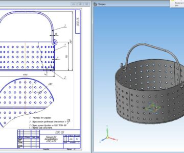 3D модель Корзина для термообработки