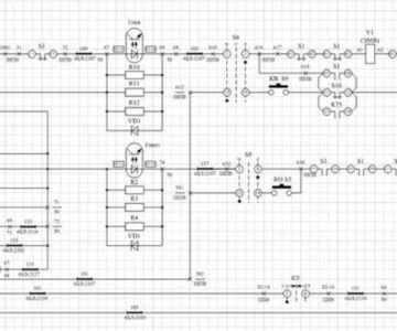 Чертеж принципиально - монтажная схема управления элегазовым выключателем