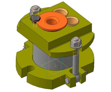 3D модель Кондуктор сверлильный 3D Сборка