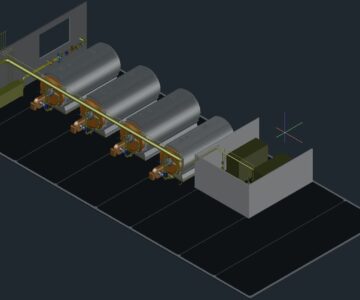 3D модель ГСВ котельная 22Мвт