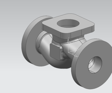 3D модель Отливка корпуса задвижки