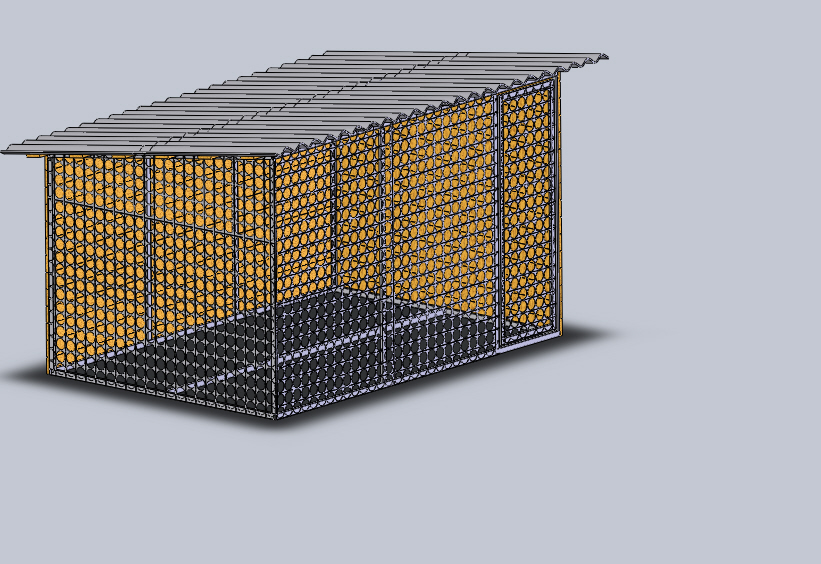 3D модель Вольер для овчарки