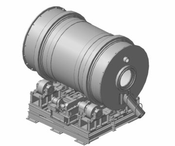 3D модель Роторная коротко барабанная печь