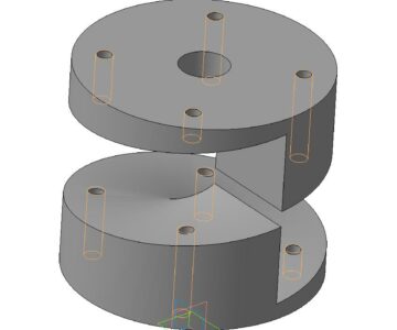 3D модель Форма для изготовления лопасти винтовой сваи