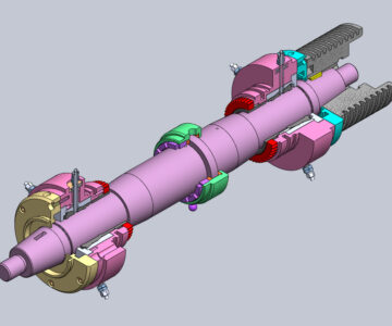 3D модель Шпиндель шлифовального станка на гидростатических опорах