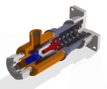 3D модель Клапан обратный МЧ00.35 Inventor