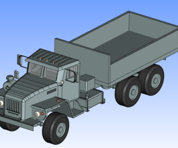 3D модель УРАЛ 4320